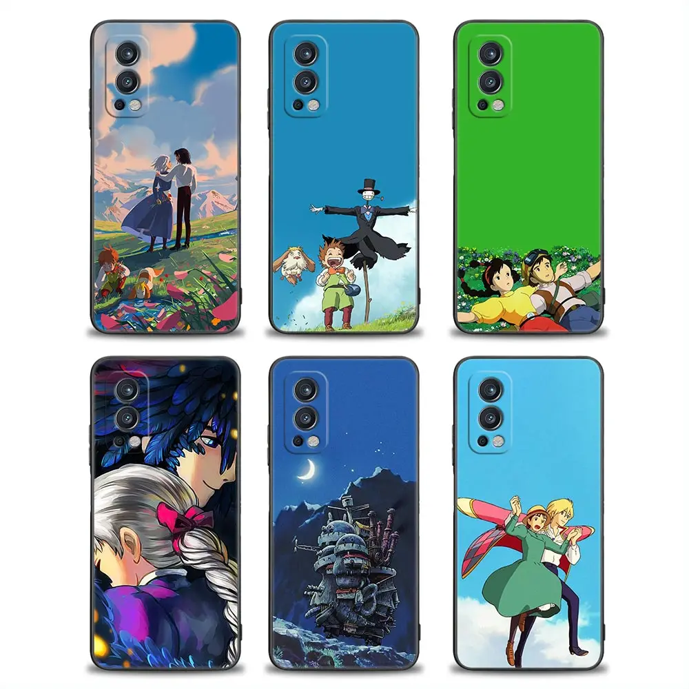 

Anime Howl's Moving Castle Silicone Phone Case For Oneplus 10 9 8 7 T Pro 1+ 9R 8T 11 Cover One Plus Nord 2 5G 2T CE Ace Fundas