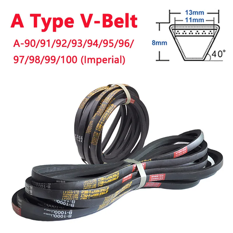 

A Type V-Belt A-90/91/92/93/94/95/96/97/98/99/100 Imperial Rubber Drive Industrial Agricultural Equipment Transmission V Belt