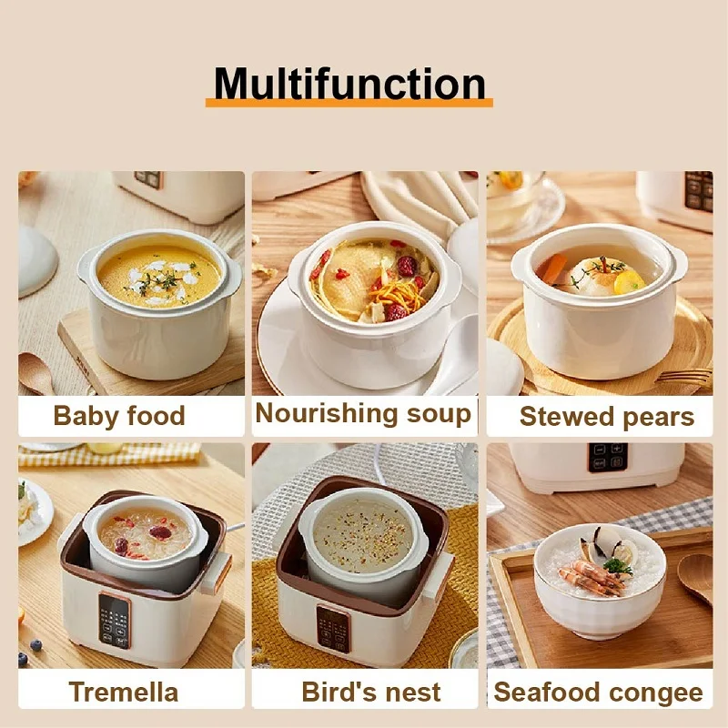 Электрический кастрюля для тушения 220 В супа в Птичьем гнезде домашнего