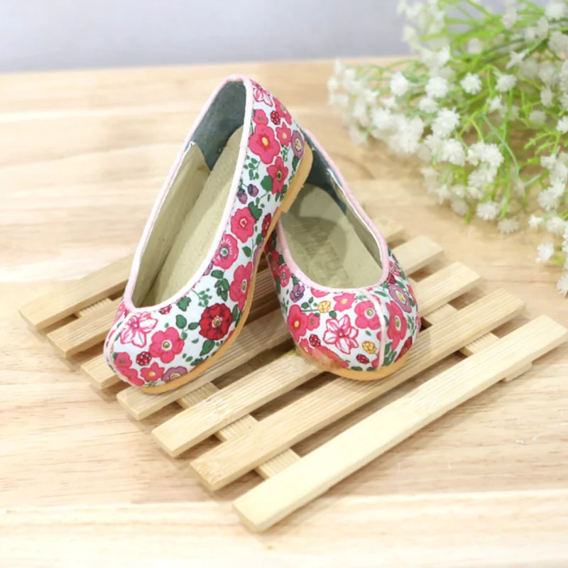 Flower Shoes Boys Girls Traditional Hanbok Hooked Shoes First Birthday Hanfu Flower Shoes