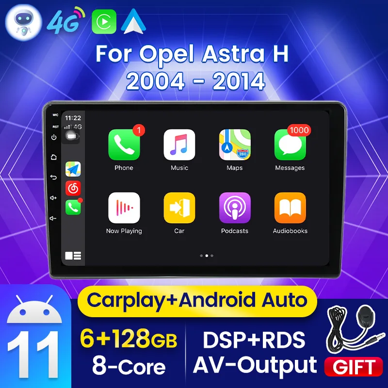 Автомагнитола 2DIN Android для Opel Zafira B 2005 - 2014 Astra H 2004-2014 мультимедийный видеоплеер
