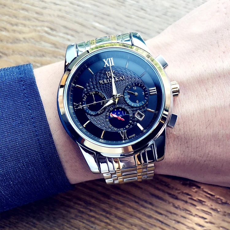 

New Watch Men's Hollow Automatic Mechanical Watch Waterproof Multi-Functional Black Technology Luminous Domineering Men's Watch