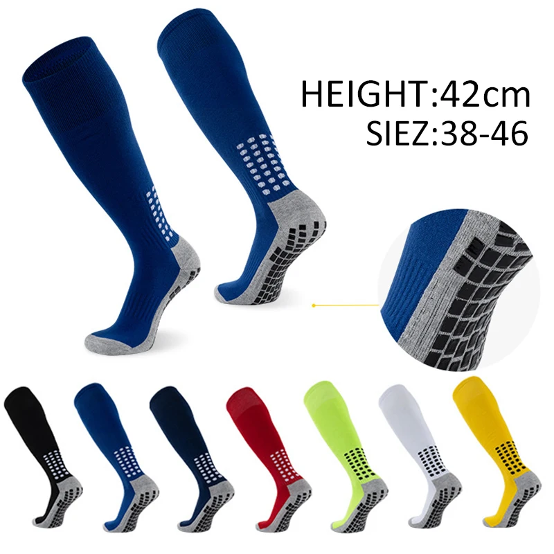 

New ANTI SLIP Football Socks Mid Calf Non Slip Soccer Cycling Sports Socks Mens