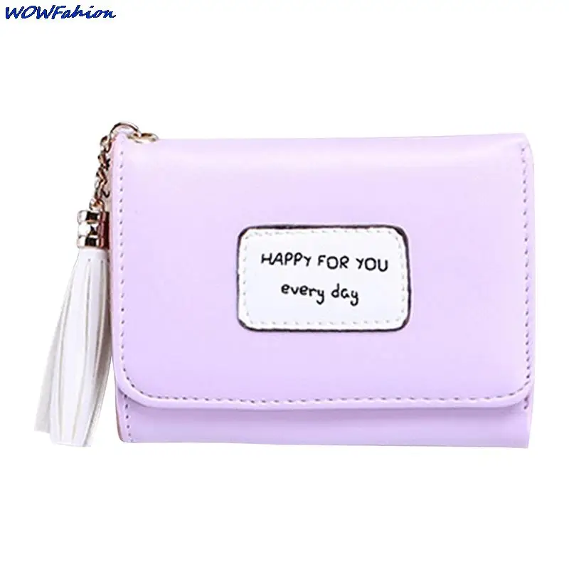 

Fashion Women's Letter Tassel Wallets Short Women Antlers MINI Coin Purse Girls Clutch Card Holders Wallet Bags For Woman