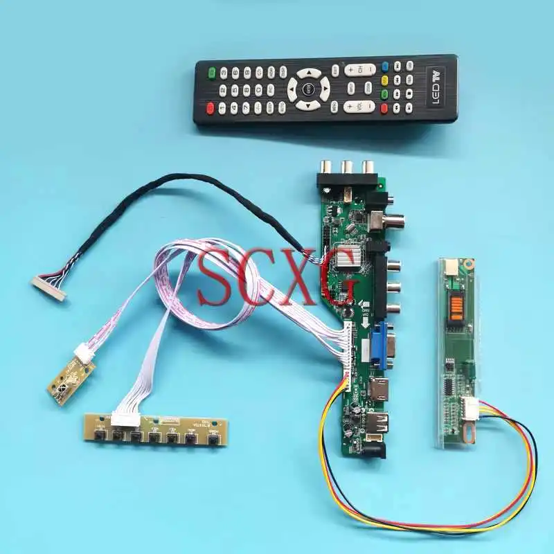 

DVB Digital Controller Board For HV121WX4 LP121WX1 LTD121EXVV 1280*800 USB HDMI-Compatible VGA AV RF Kit 12.1" LVDS-20Pin 1-CCFL