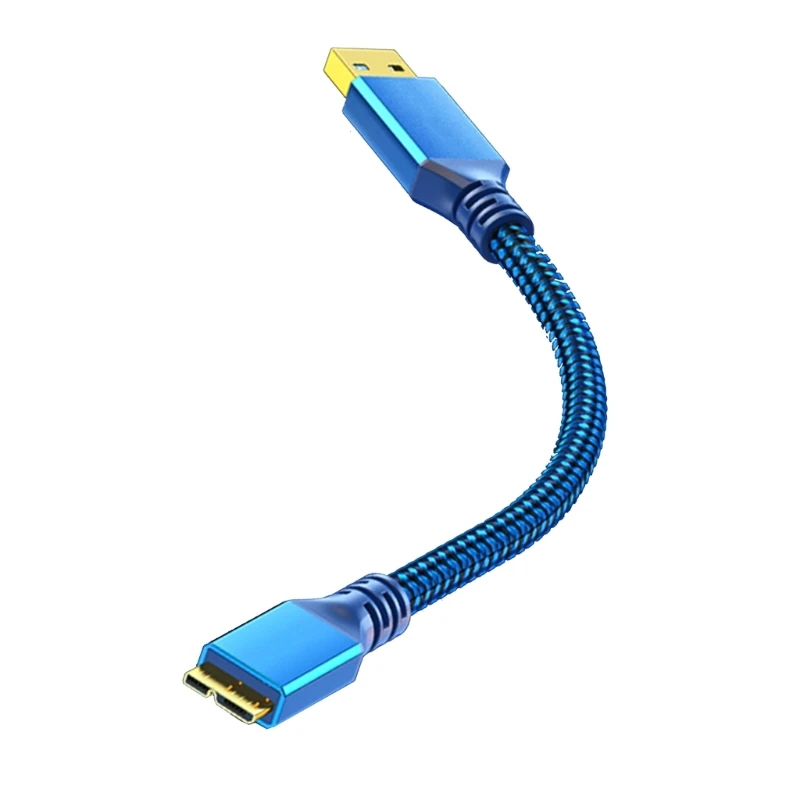 USB 3 0 быстрой скорости к кабелю передачи данных MicroB 5Gbps для жесткого диска и