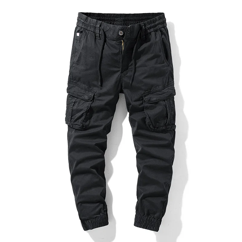 Брюки-карго мужские с несколькими карманами в стиле хип-хоп Японская уличная