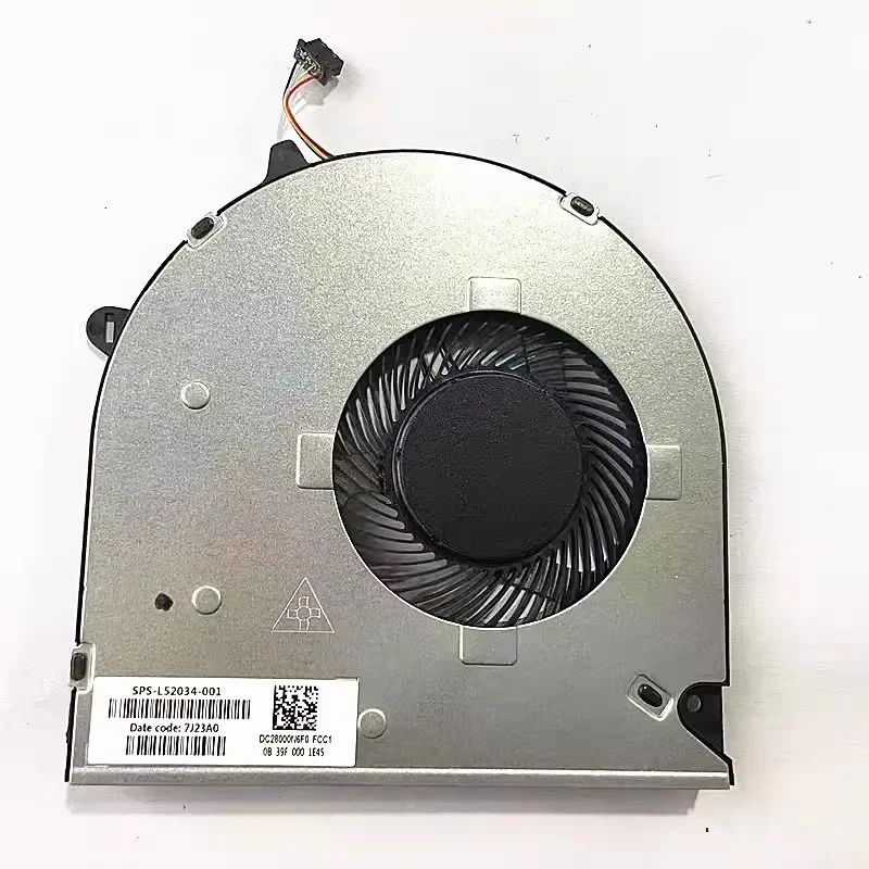 Фото Новый охлаждающий вентилятор для ноутбука HP 15-DU 15s-du 15-DW DY 250 G8 L52034-001 TPN-C139 DC28000N6F0 DFS5K12114464N №1