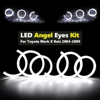 for toyota mark x mark x reiz 2004 2009 led angel eyes kit halo rings daytime light drl cotton lamps