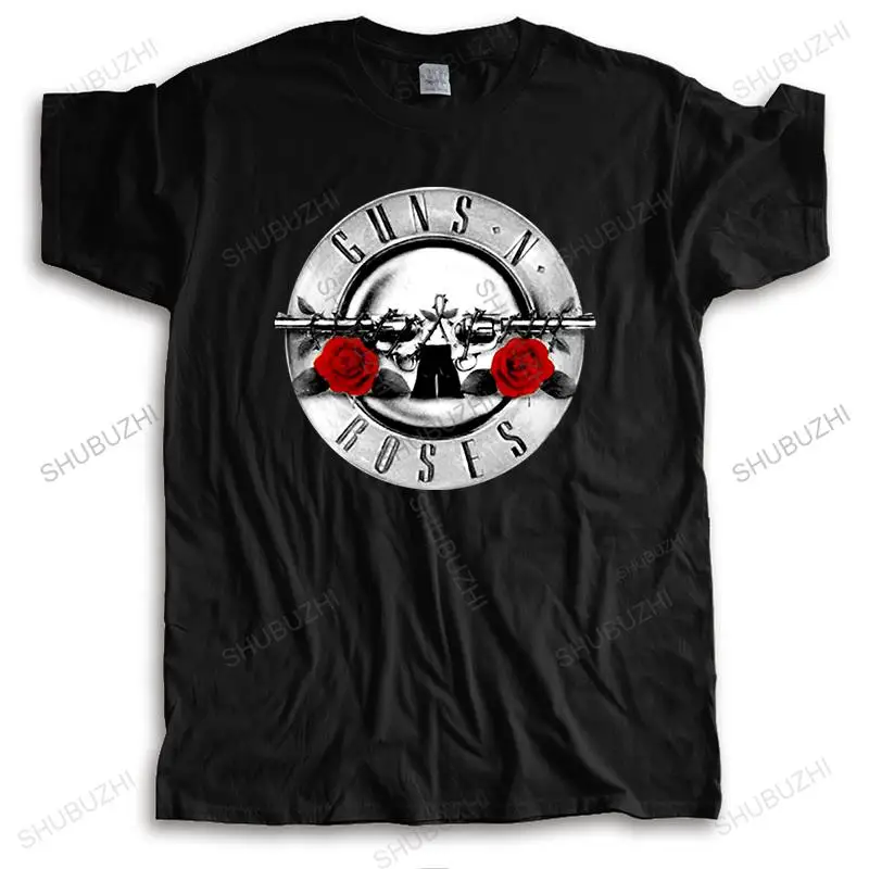Симпатичные футболки Silver Guns N Roses Bullet Tour Мужская хлопковая футболка с короткими