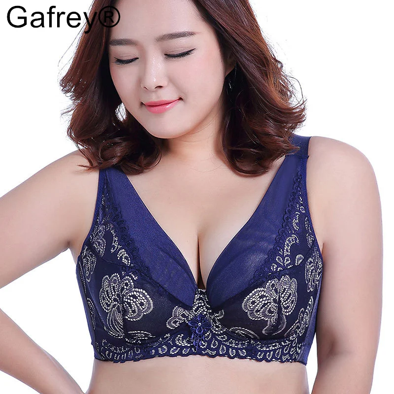 Gafrey Бюстгальтеры пуш-ап для женщин Большой размер Жилет Бюстгальтер с глубоким
