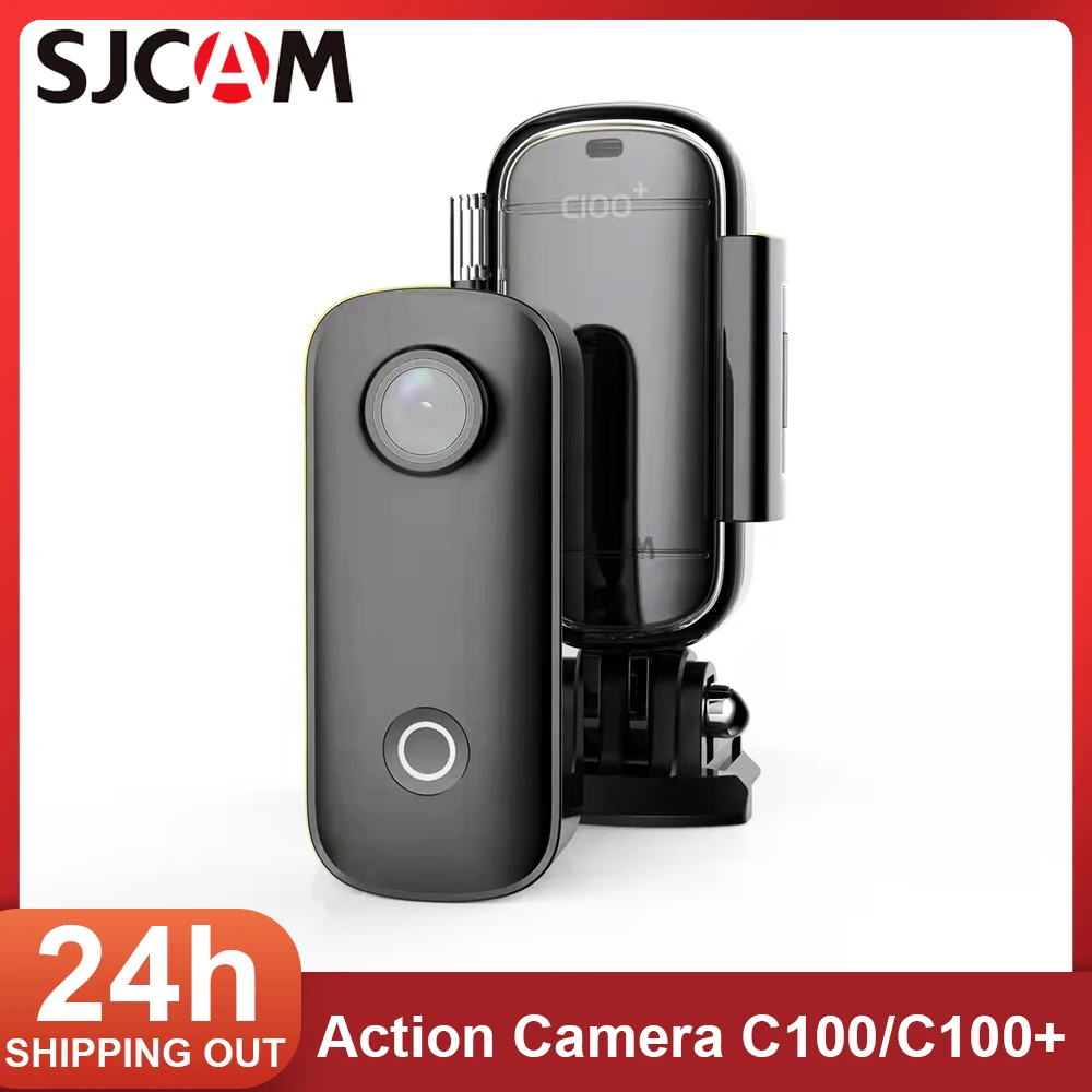 SJCAM C100 Plus Action Camera Motorcycle Bicycle Helmet Recorder DV Shooting Anti-Shake Waterproof Skiing Vlog Thumb Sport Cam