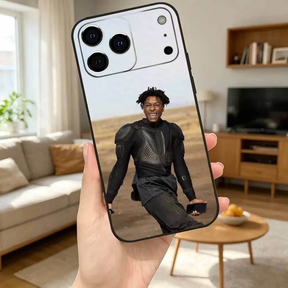 Фото Чехол для телефона Rap Star Y-Youngboy N-Never B-Broke Again для iPhone 17, 16, 15, 14, 13, 12, 11 Plus, Pro Max, мягкий, черный, противоударный №5
