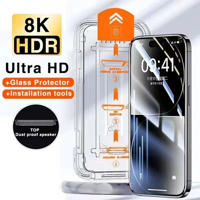 Фото 5 шт. для Vivo X80 X90 X100s X200Pro X100Ultra X300: Защитная пленка HD из закаленного стекла с комплектом для установки без пыли №2