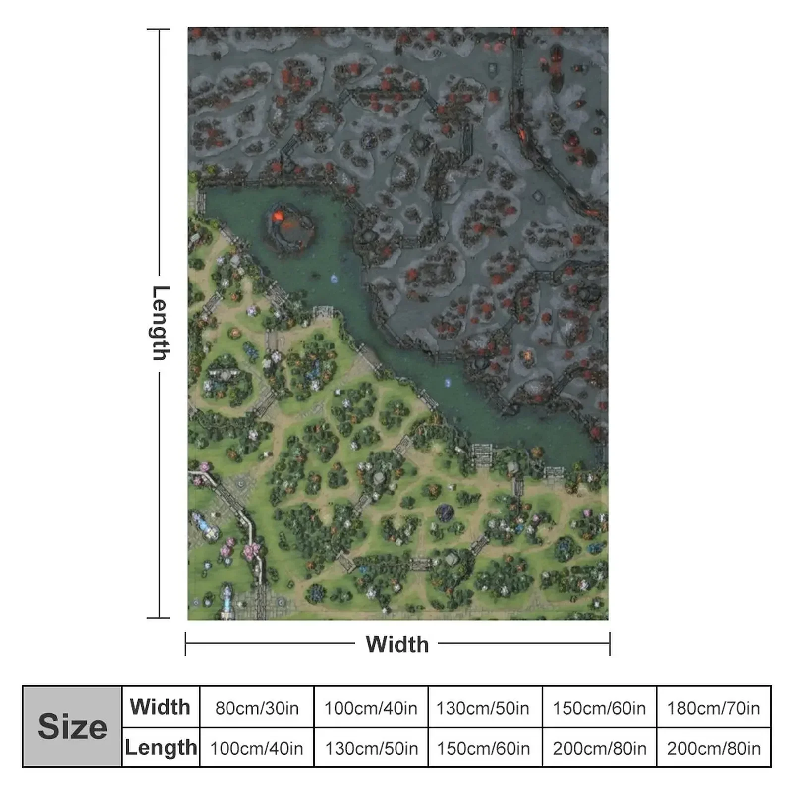 Одеяло Dota 2 Reborn 7 28 HD Map одеяла и спальный мешок на заказ