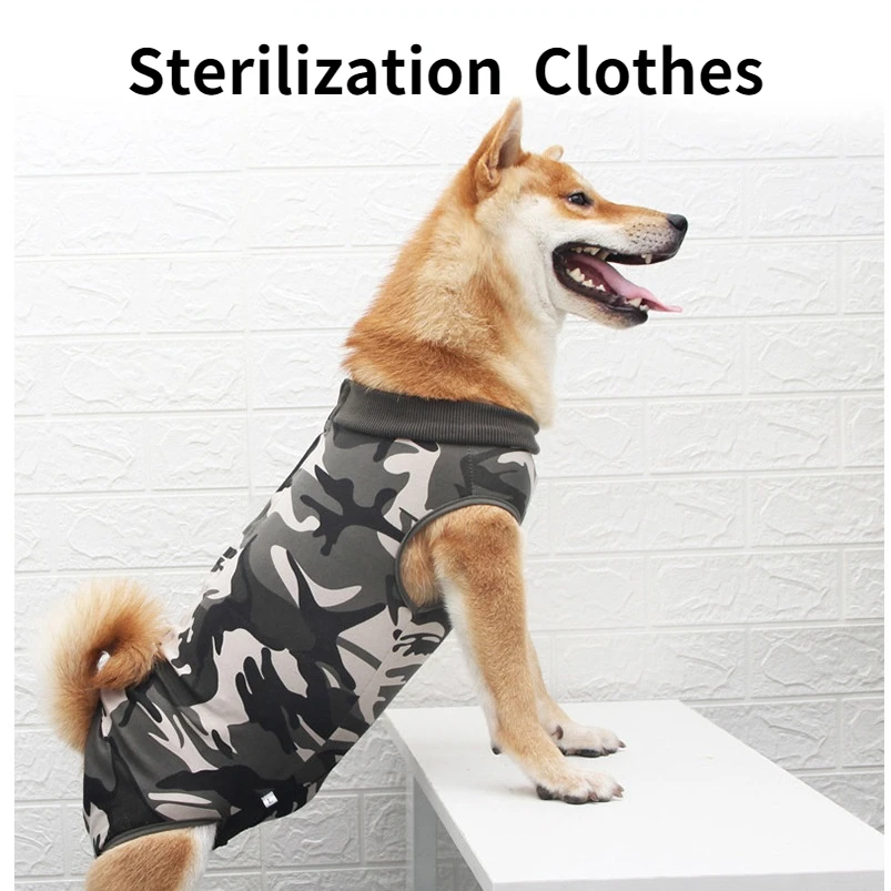 

Dog Surgical Recovery Suit Puppy Onesie After Surgery Wear Pet E-Collar Alternative for Female Male Dog Soft Pet Clothes Vest