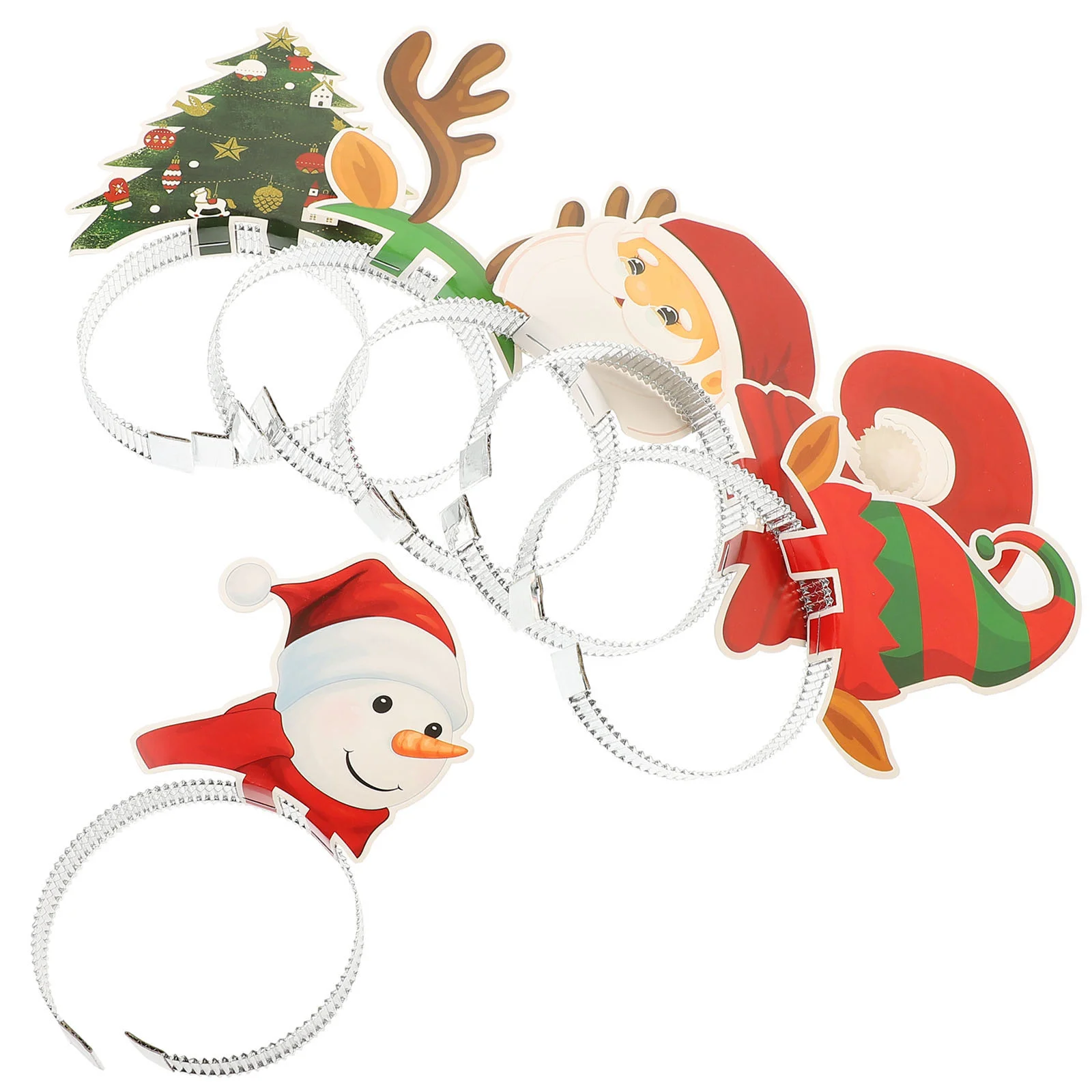 

6 Pcs Party Supplies Make Cosplay Headband Xmas Hair Accessories Antler Clasps Paper Christmas Accessory Child