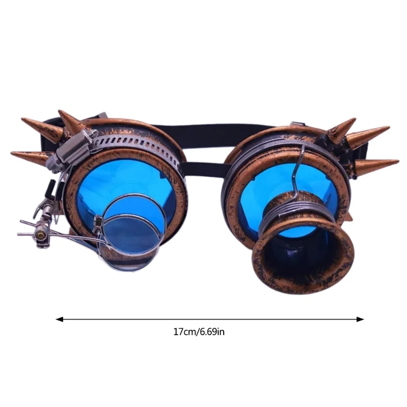 Винтажные очки в стиле стимпанк для Хэллоуина маска лица новинка забавные