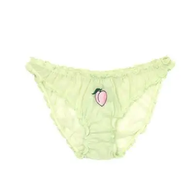 

10pcs/lot Sexy Lace Low-rise Panties Fruit Embroidery Transparent Briefs Seamless Sweet Underwear