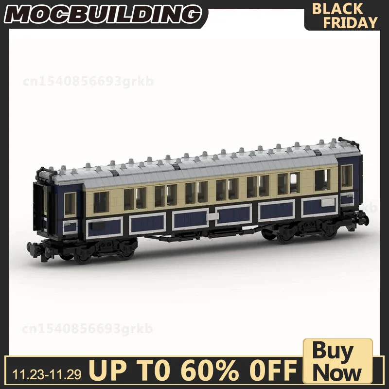 

MOC Building Block Express Train 1st/2nd Class Passenger Coach Model DIY Bricks Christmas Gifts Assemble Toy Birthday Present