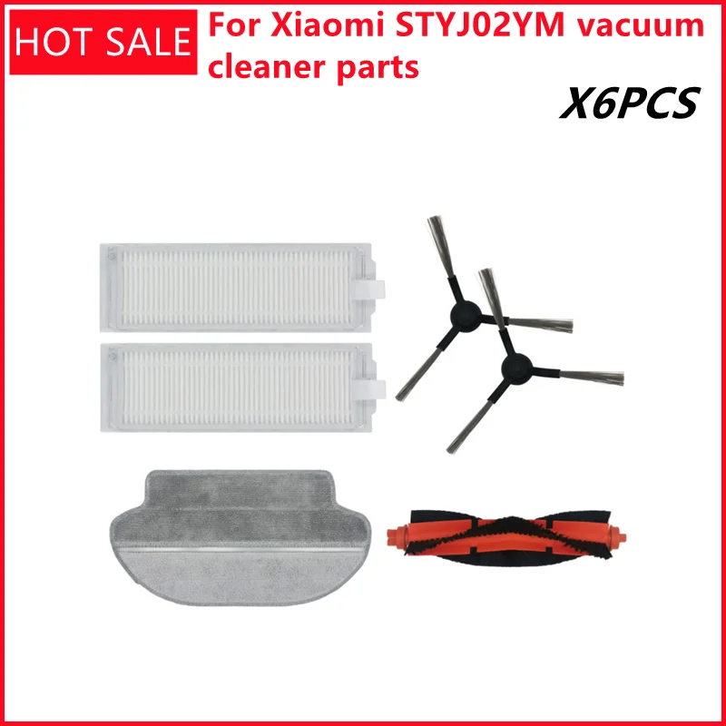 

For Xiaomi Mi Robot Vacuum Mop Pro STYTJ02YM Accessories Spare Parts Xiomi Mijia LDS Vacuum Cleaner Replacement Brush Filter Rag