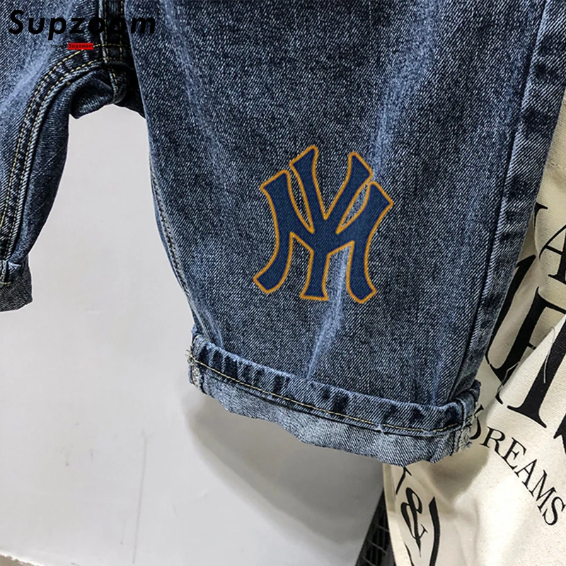 Supzoom 2023 New Arrival Hot Sale Top Fashion Printing Summer Zipper Fly Stonewashed Casual Cotton Jeans Shorts Men