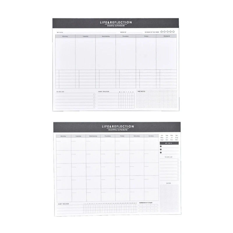 

Weekly Organiser To Do List Schedule Meal Planner Sheets Tear-Off Pad Monthly Calendar Pad Schedule Planner