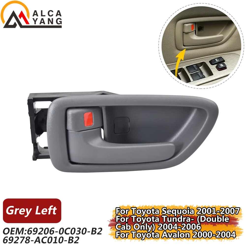 

Стайлинг автомобиля, внутренняя дверная ручка для Toyota 2001-2007 Sequoia 2004-2006 Tundra 2000-2004 Avalon, передний, задний, левый, правый Комплект