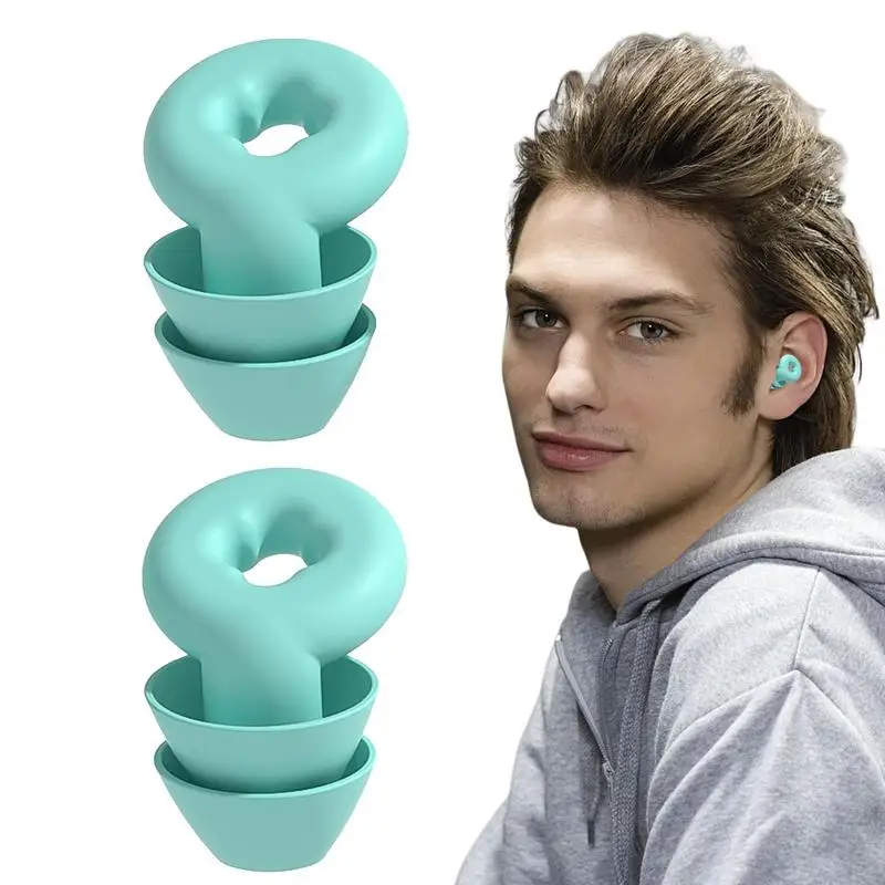 

Noise Blocking Ear Plugs Jellyfish Look Waterproof Quiet Earplugs With Box Reusable Silicone Two Layers Of Mute Earplugs For Men