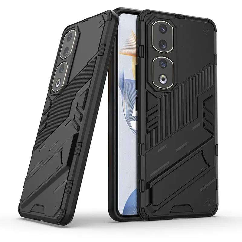 

Для Honor 90 Pro Чехол Honor 90 Pro 5G Чехлы противоударный армированный ПК подставка силиконовый защитный чехол на заднюю панель телефона чехол Honor 90 Pro