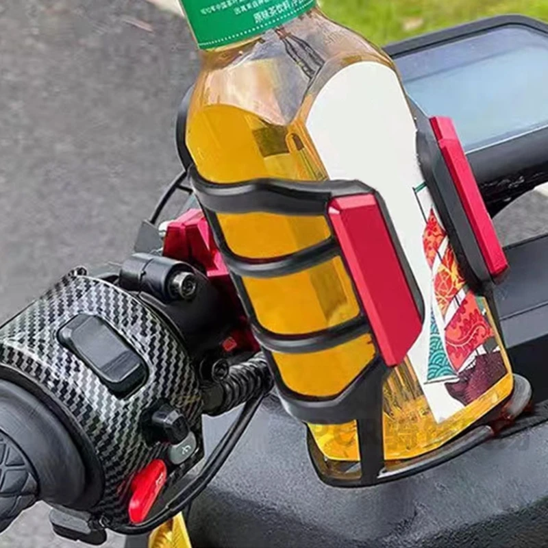 

Scooter Drink Cup Holder Motorbike MTB Handlebar Beverage Water Bottle Cage Stand Mount Universal Motorcycle Accessories H9EE
