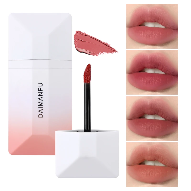 

Matte Velvet Lip Glaze Waterproof Long-lasting Color Rendering Lip Gloss Nude Pink Sexy Red Liquid Lipstick Soft Mist Lip Makeup