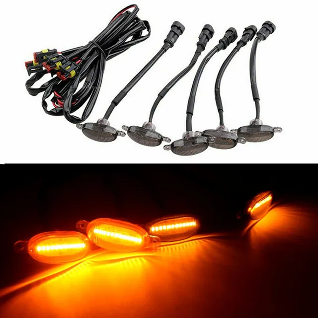 

5 шт. для Toyota Tundra 2008-2020 Raptor-стиль, светодиодная решетка, крепление в сборе, передняя решетка, освещение, лампа, автомобильные фонари