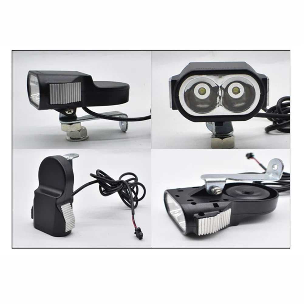 

Electric Bike Front And Ebike Rear Light Set Input 36V/48V/60V Built-In Speaker E-Bike Headlight Tail Light Ebike Cycling Light