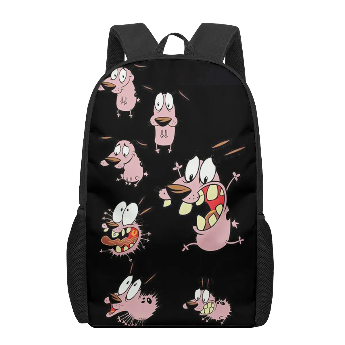 cartoon courage cowardly dog 3D Print School Bags for Boys Girls Primary Students Backpacks Kids Book Bag Satchel Back Pack