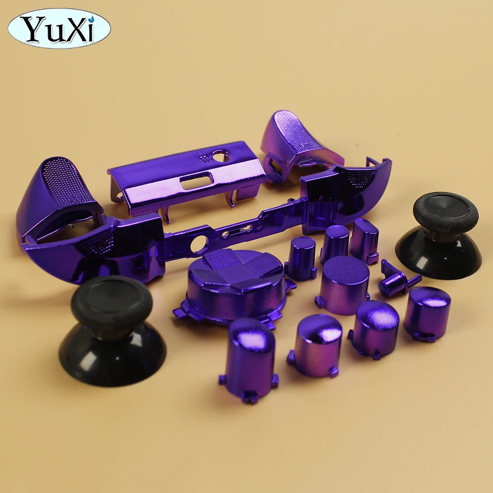 1 компл. Для Xbox серии X S кнопки LB и RB бампер RT LT триггерные D-pad ABXY хромированная