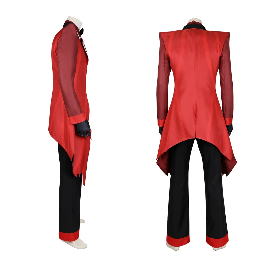 Костюм Аластора для косплея Чарли красный пиджак брюки костюм вагги полный