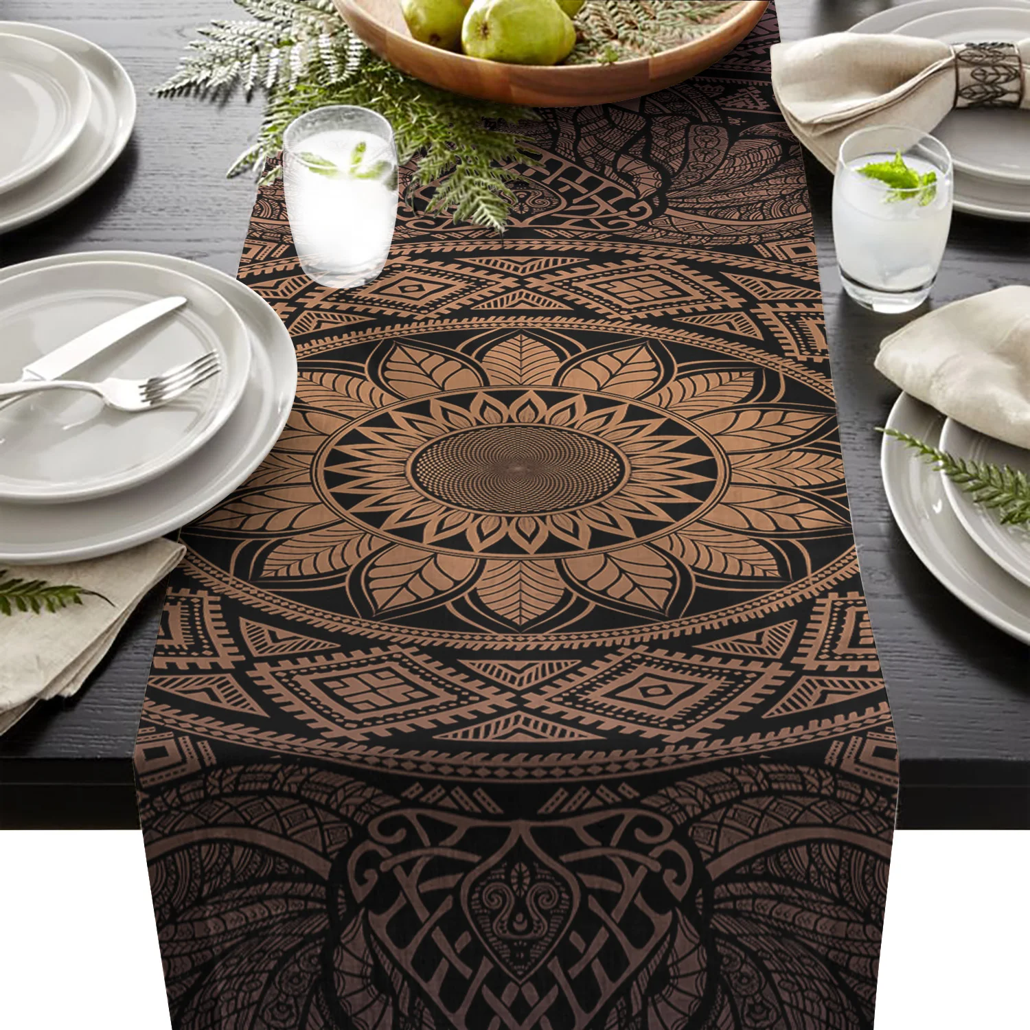 

Mandala Bohemia Elephant Table Runners For Wedding Holiday Event Party Decoration Tablecloth Modern Table Runner Home Decor