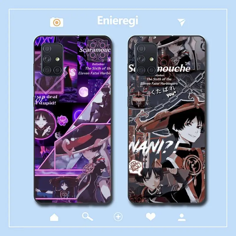 

Genshin Impact Scaramouche Phone Case for Redmi 8 9 9A for Samsung J5 J6 Note9 for Huawei NOVA3E Mate20lite cover