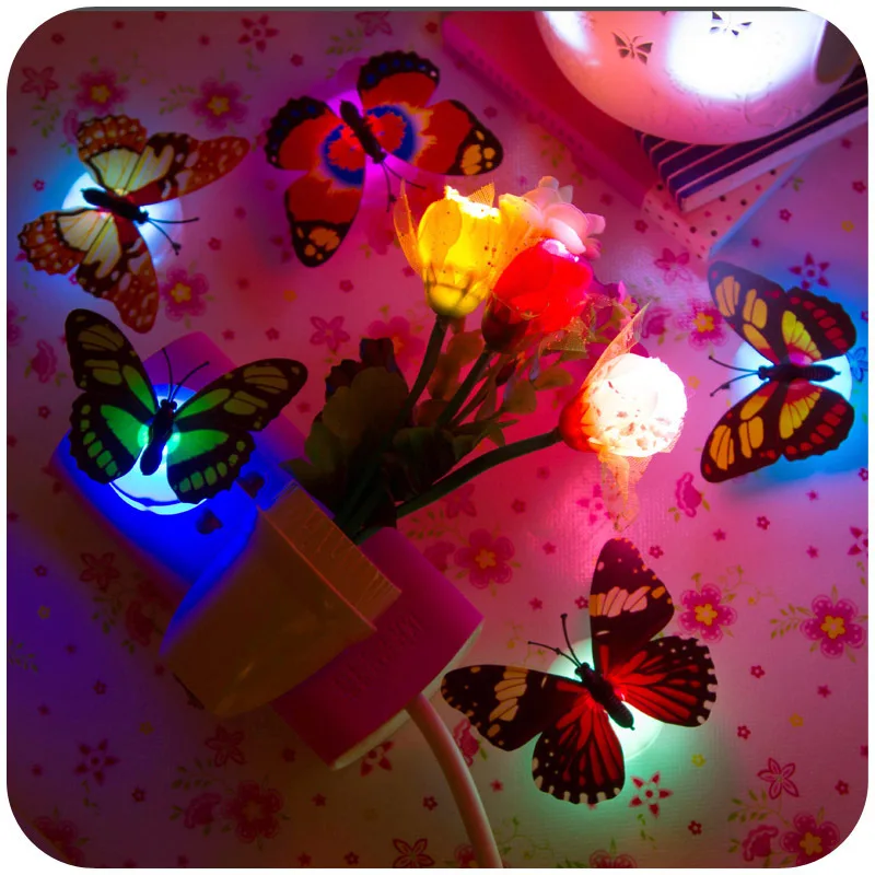 

Pasteable Butterfly Wall Stickers Lamps Diy Multi-scenario Application Cute Wall Sticker Lighting Soft Lighting Toy Creative Toy
