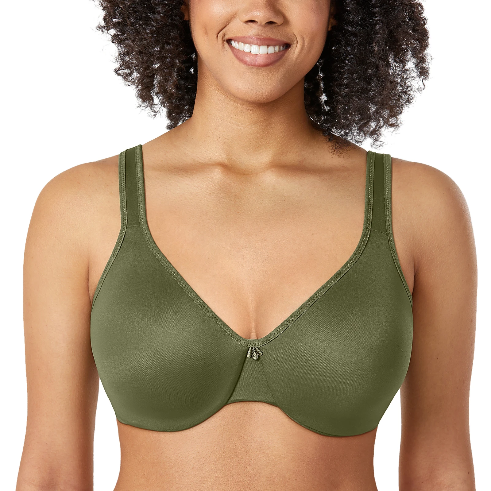 Women's  Plus Size Smooth Full Figure Large Busts Underwire Seamless Minimizer Bras