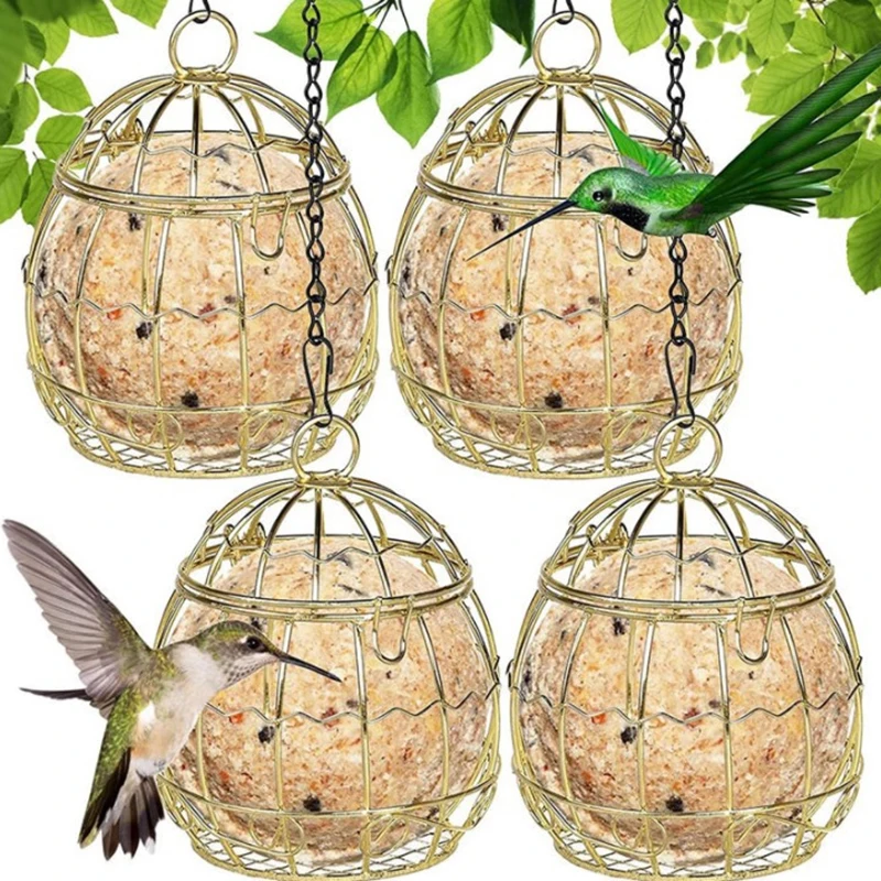 Dispenser Outdoor Courtyard Pet Bird Cage Hanging Food Dispenser Bird Supplies