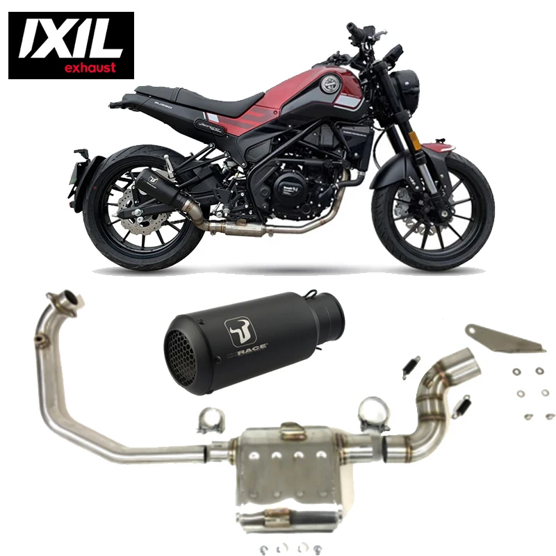 

Original IXIL Motorcycle Exhaust System For Benelli Leoncino 250 Motocross Exhaust System Shock-Absorbent Exhaust for BJ250