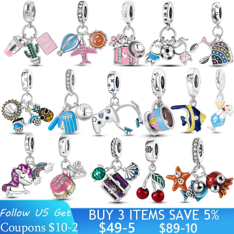 Женский браслет из серебра 925 пробы с шармами Звездная коллекция | Украшения и