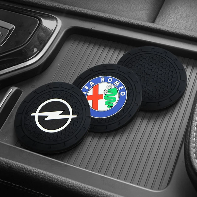 

1/2Pcs Car Cup Holder Water Coaster Anti-slip Mat Pad Auto Interior Styling For Land Rover Range Discovery Guardian Freelander