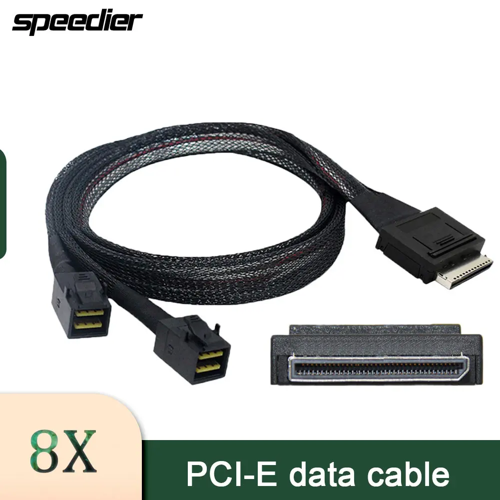 

Oculink 8x Φ к двойному жесткому диску SSD твердотельный кабель PCI-E 50 см