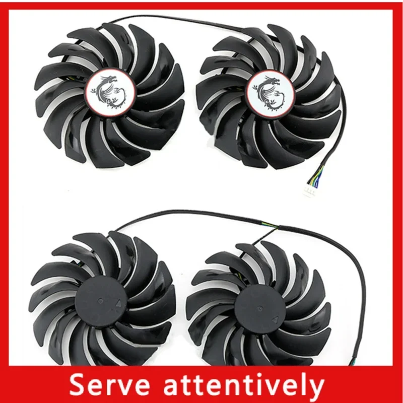 Охлаждающий вентилятор для видеокарты MSI GTX 1080RX470 1070ti 1070 1060 GAMING