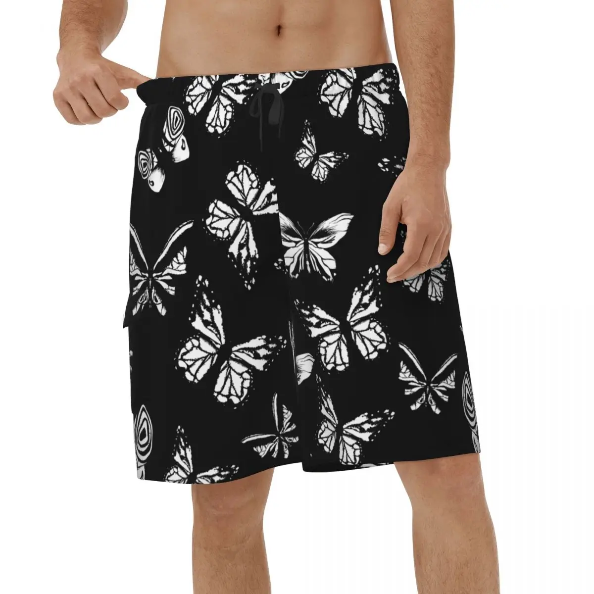 

Fashion Butterfly Men 3D Printed Beach Shorts Running Board Shorts Streetwear Surf Short Pants Male Quick Dry Short Pants