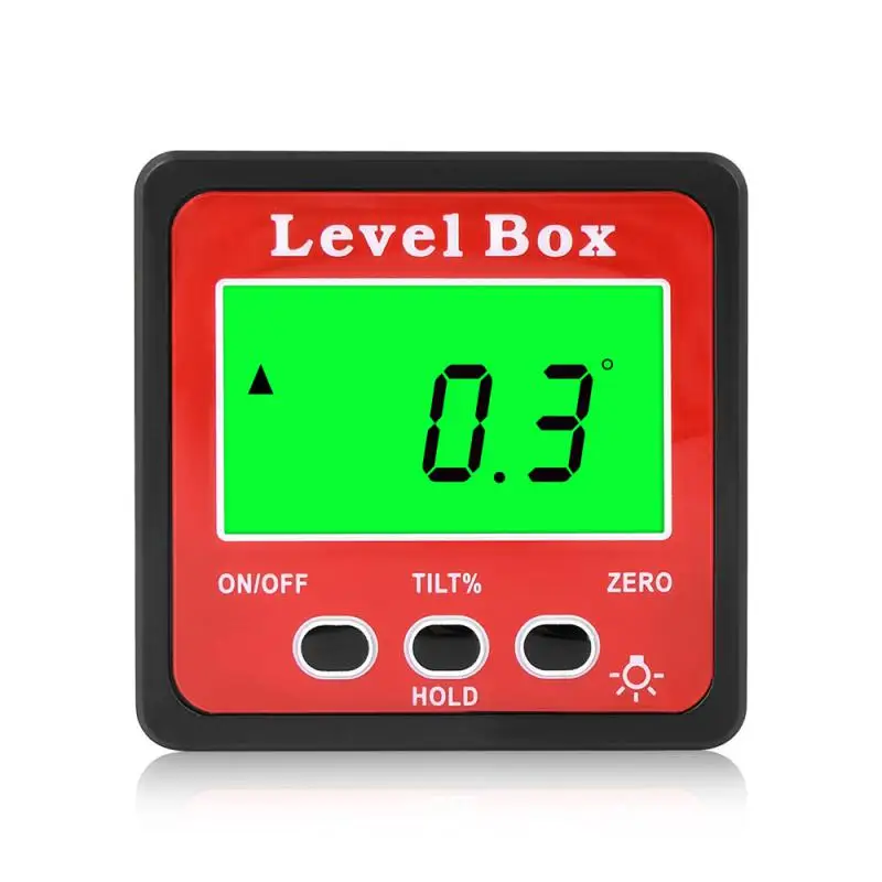 

Professional Magnetic Digital Inclinometer Goniometer Electronic Level Angle Finder Gauge 360° Measure Angle Ruler LCD Backlight