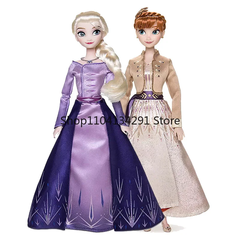 Оригинальная кукла-принцесса Эльза из мультфильма Disney Холодное сердце 2 и фигурка-игрушка Анны с коронованиемной одеждой (art.: 3920dbe00a3e4) - 3920dbe00a3e4